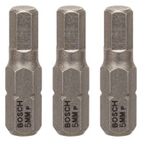 Embouts de vissage BOSCH 2607001726 extra-dure HEX5 3 pièces