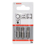 Embouts de vissage BOSCH 2607001726 extra-dure HEX5 3 pièces