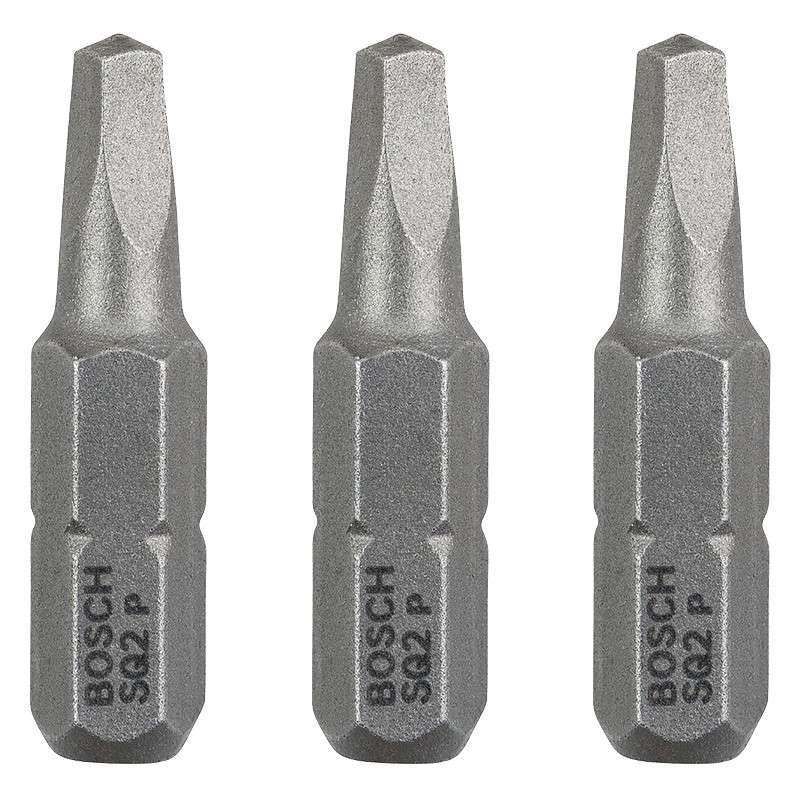 Embouts de vissage BOSCH 2608521109 extra-dure carré conique R2 3 pièces