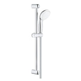 Ensemble TEMPESTA 100 GROHE 2759810E douchette 2 jets + barre 60 cm + flexible 175 cm - chrome & blanc