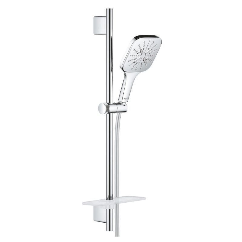 Ensemble VITALIO SMARTACTIVE 130 CUBE GROHE 26584000 douchette 3 jets + barre 60 cm + flexible 175 cm - chrome