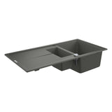 Évier K400 GROHE 31642AT0 1 bac + 1/2 bac + 1 égouttoir - gris granite