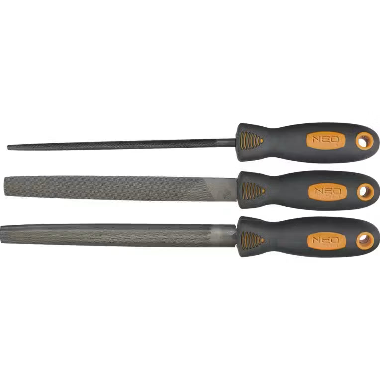 Jeu de 3 Limes à métaux NEO TOOLS 37-605