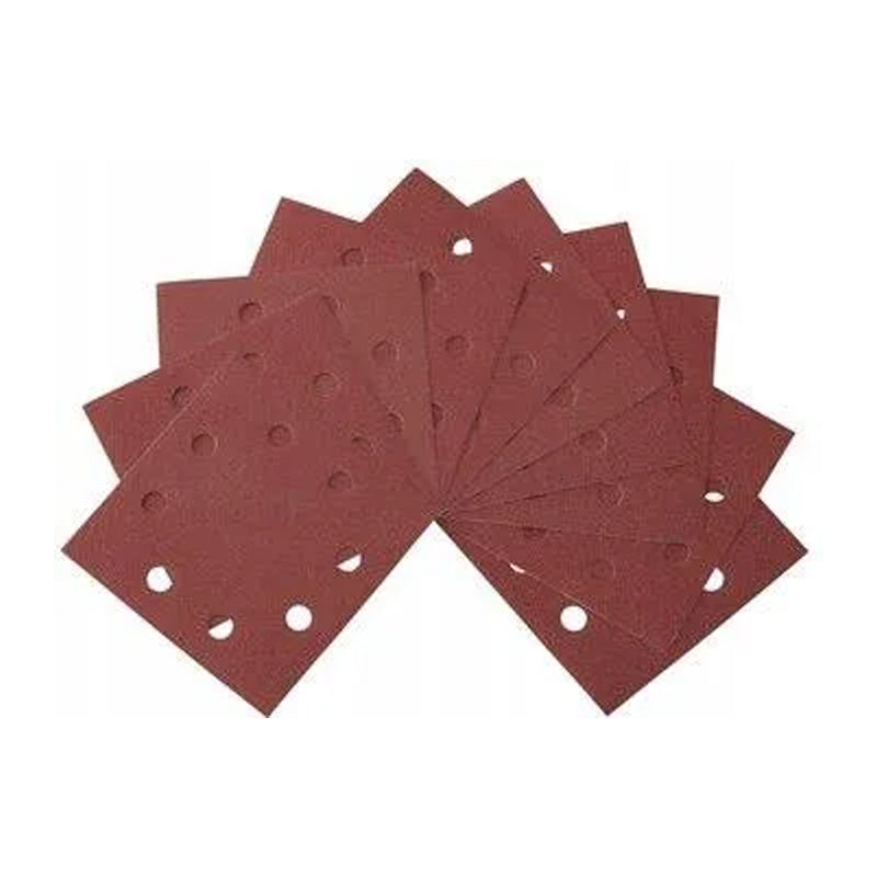 10 feuilles abrasives pour ponceuses vibrantes DEWALT DT3023-QZ - 8 perforations - 115x115mm