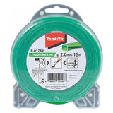 Fil de coupe hélicoïdal MAKITA E-01769 pour débroussailleuse Ø2mm 15m