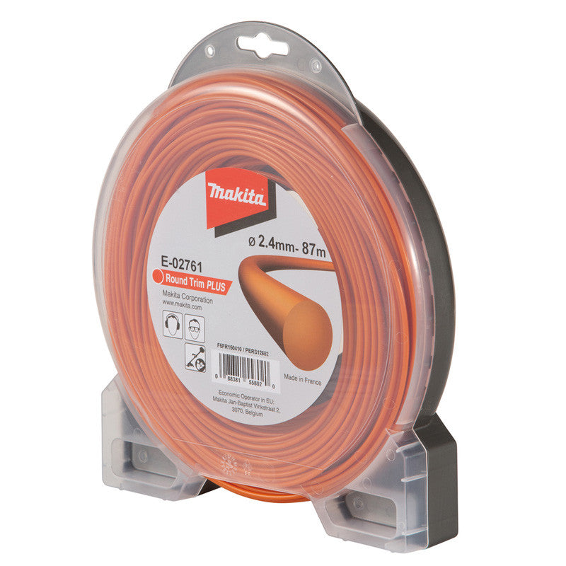 Fil de coupe Orange 2,4mm x 87m rond MAKITA E-02761