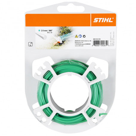 Fil de coupe rond silencieux Ø 2,0 mm x 14 m - STHIL - 0000 9302416 - VERT
