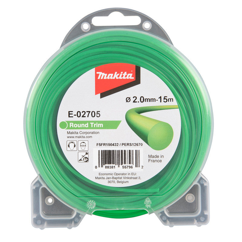 Fil de coupe Vert 2mm x 15m rond MAKITA E-02705