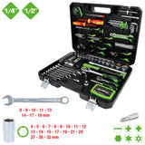 Coffret d'outillage généraliste COMPETITION 1/4"+1/2", 107 pcs - KS Tools - 512.0107 COMPETITION