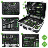 Coffret d'outillage généraliste COMPETITION 1/4"+1/2", 145 pcs - KS Tools - 512.0145 COMPETITION