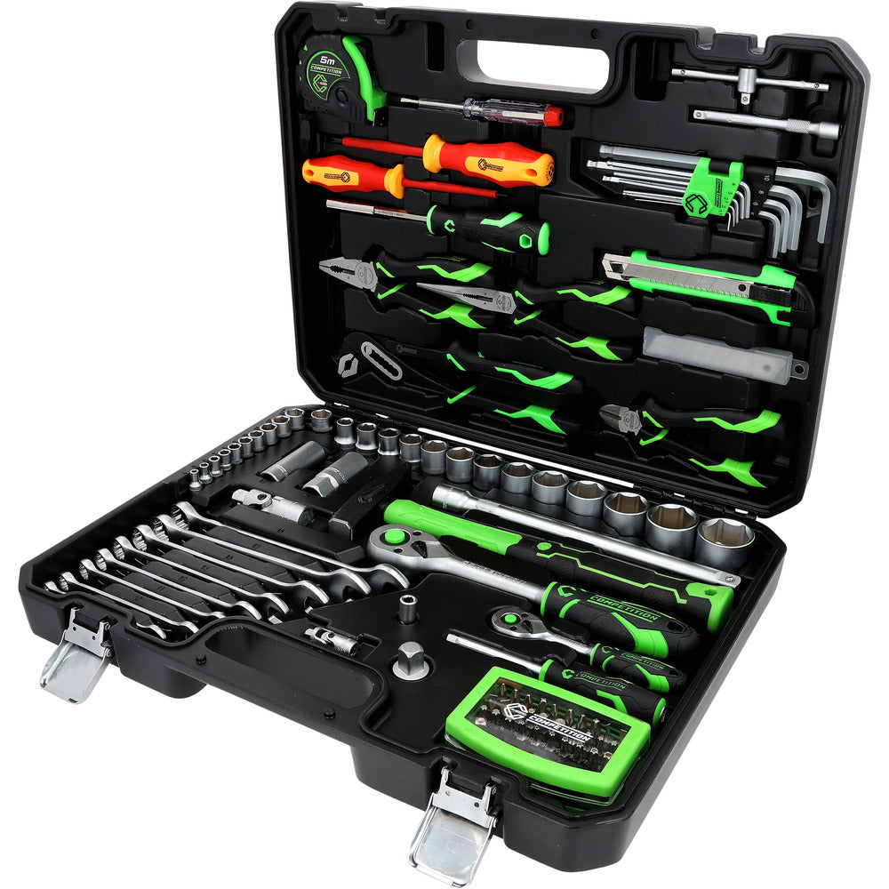 Coffret d'outillage généraliste COMPETITION 1/4"+1/2", 107 pcs - KS Tools - 512.0107 COMPETITION