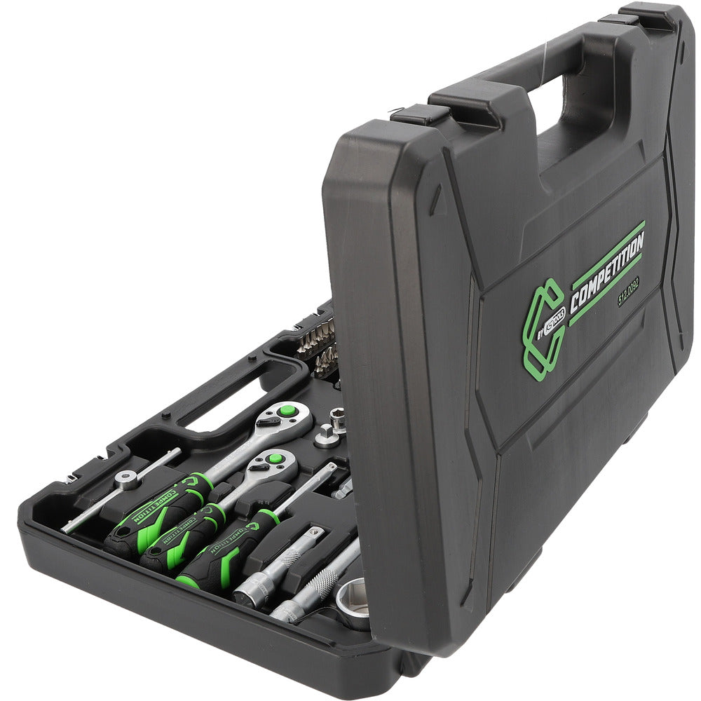 Coffret de douilles COMPETITION 1/4"+3/8", 91 pcs - KS Tools - 512.0092 COMPETITION