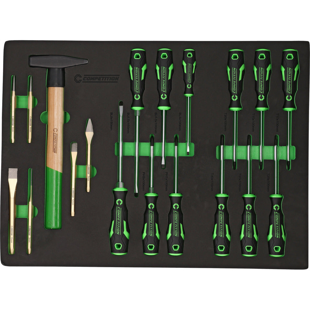 Servante d'atelier COMPETITION avec 7 tiroirs et 119 outils premium - KS Tools - 512.3119 COMPETITION