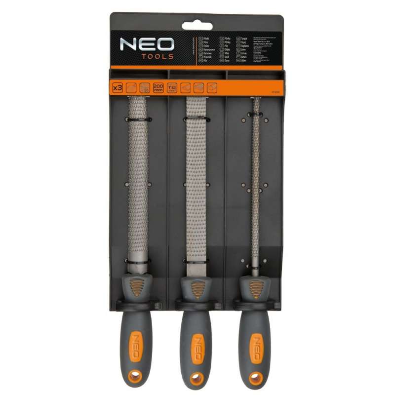 Jeu de 3 Limes à bois NEO TOOLS 37-600