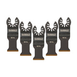 Jeu de 5 lames pour métal DEWALT DT20727-QZ - 30x43mm - pour multi-cutter