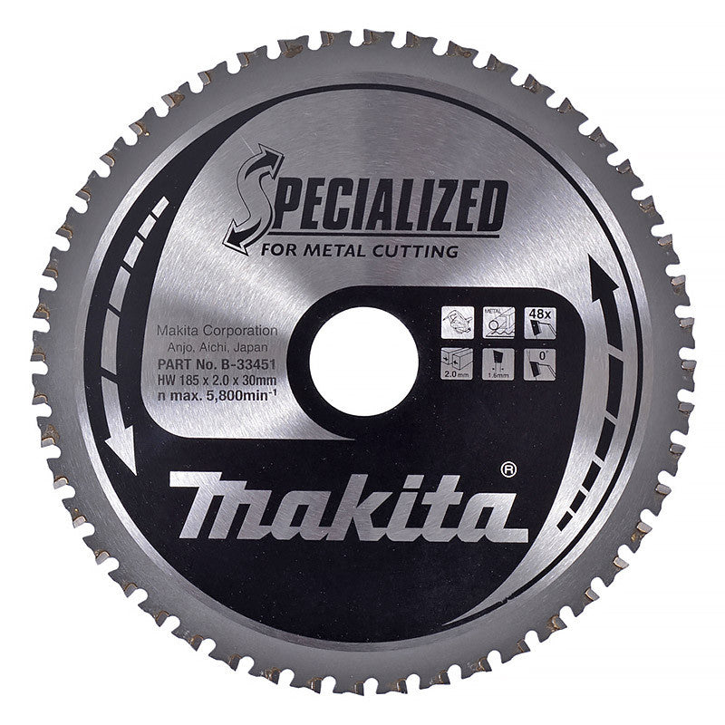 Lame carbure MAKITA B-33451 Specialized 185 x 30 x 48 dents