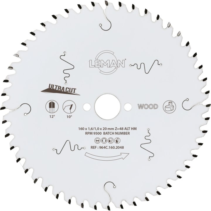 Lame fine LEMAN pour scie circulaire portative - pour alu