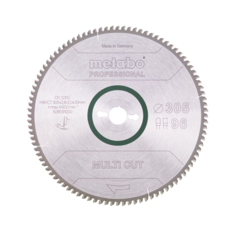 Lame de scie circulaire METABO Classic "Multi Cut" 628667000 - HW/CT - 305x30mm - 80FZ/TZ - -5°