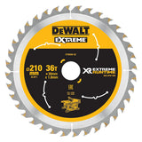 Lame de scie circulaire stationnaire Ø210mmx30mm DEWALT DT99566-QZ XR Runtime