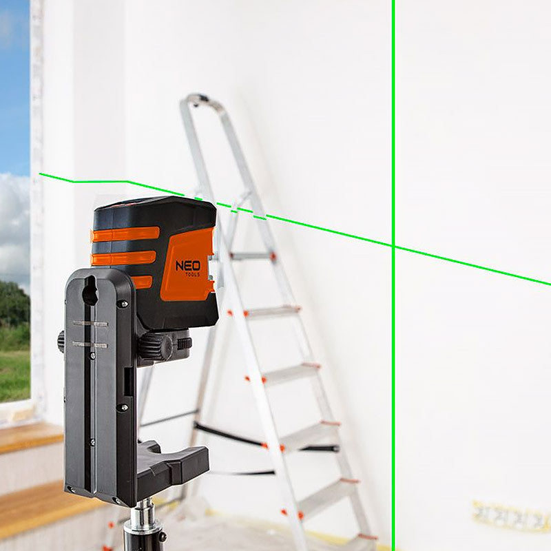 Laser en croix NEO TOOLS 75-107 20m avec étuis et support magnétique