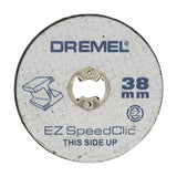 Lot de 12 Disques à tronçonner Ø 38mm DREMEL 2615S456JD EZ SpeedClic pour les métaux