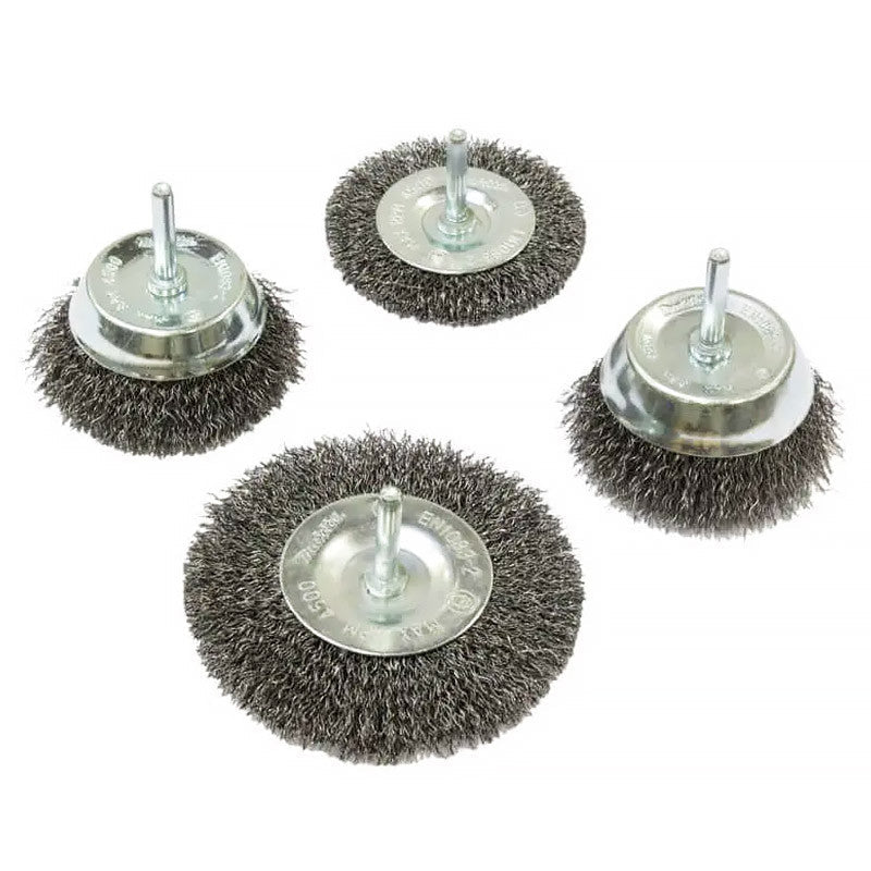 ‎Lot de 4 brosses rondes acier MAKITA D-65729