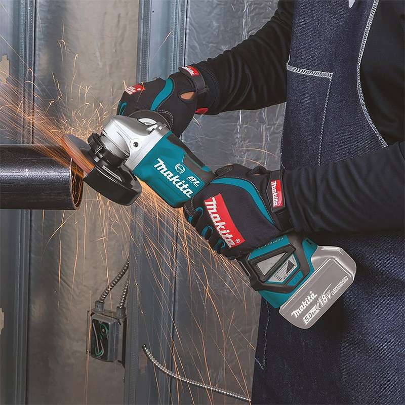 Meuleuse Droite 18V Makita DGD800ZJ - Machine Seule En Coffret MAKPAC - Ponceuse électrique Sans Fil - 14