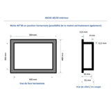 Niche à carreler étanche MARMOX NICHE40/30-INT - Format intérieur 40x30cm - Profondeur 6cm