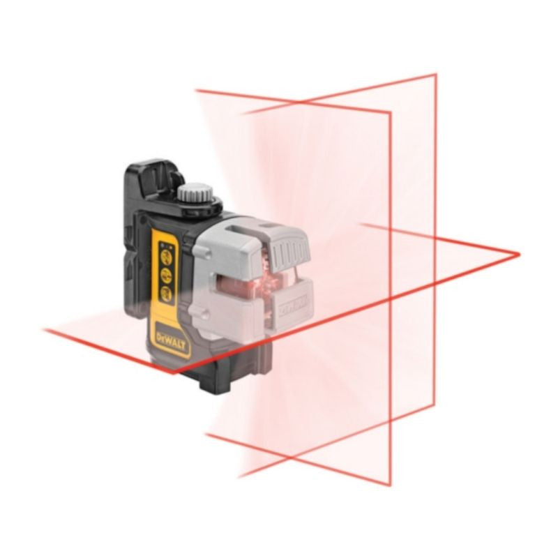 Niveau laser multilignes 3 faisceaux DEWALT DW089K-XJ sans fil avec faisceaux rouges et coffret