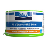 Fil d'étanchéité GEB 100% PTFE pour tous raccords à visser 60m