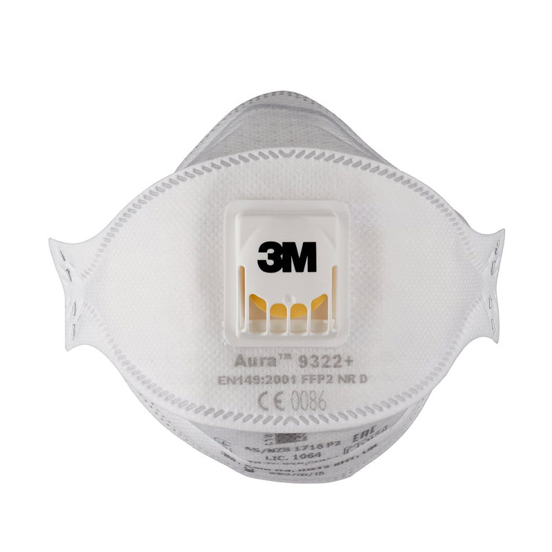 9322+ - Masque Anti-Poussières avec Valve 3M™ Cool Flow™ - Boîte de 10 *  FFP2