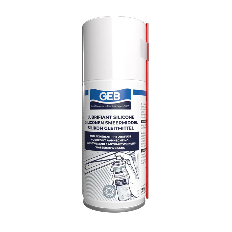 Lubrifiant anti-adhérent GEB 100% silicone aérosol 210 150 ml