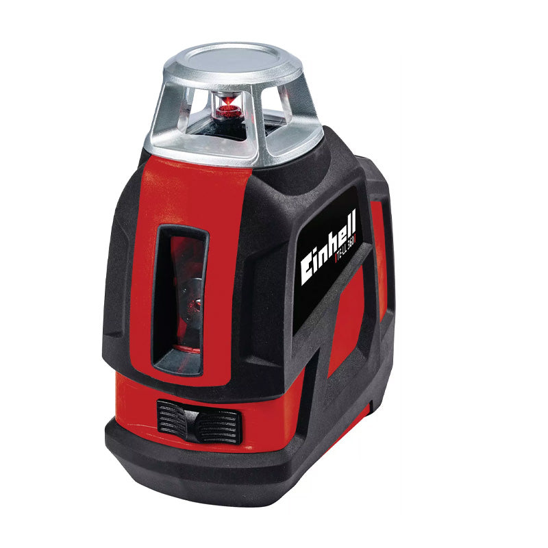 Niveau laser croix TE-LL 360 EINHELL (Portée 20 m, Niveau à bulle digital), Livré avec support mural et sacoche de rangement