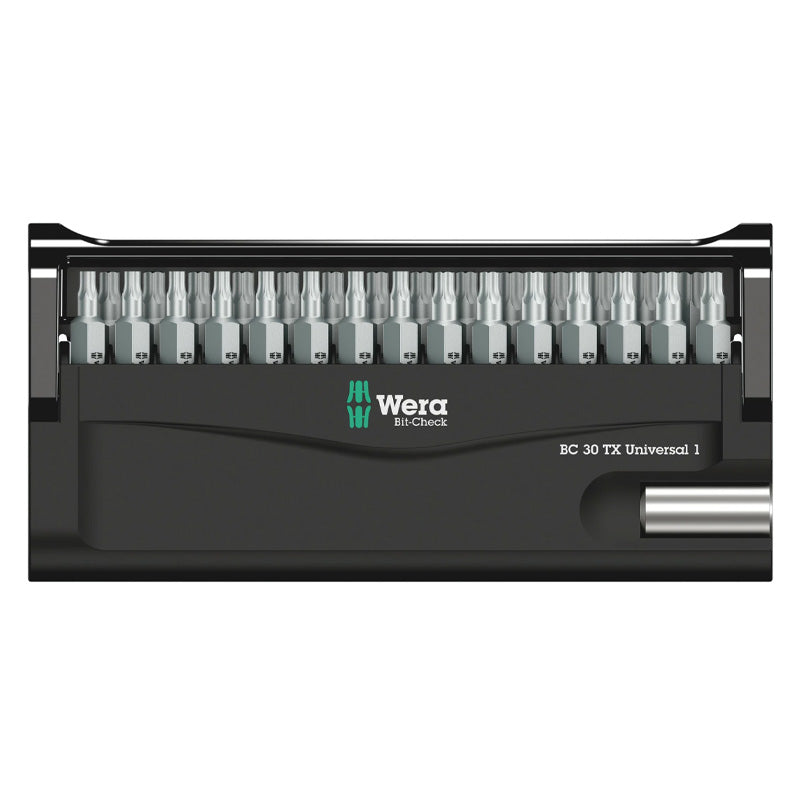 Jeu d'embouts avec support  Bit-Check 30 TX Universal 1 SB, 30 pièces - WERA - 05057900001