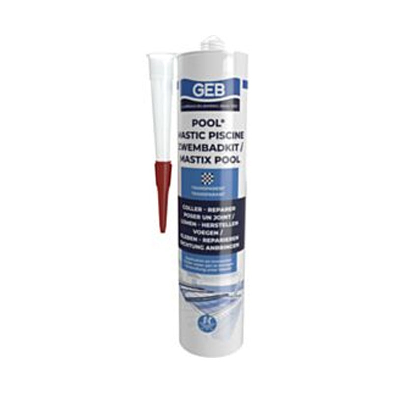 Mastic piscine qualité pro - GEB - 590917 - Gris - Cartouche 290 ml