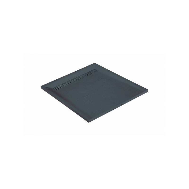 Receveur résine MARMOX gris ardoise imitation ardoise - grille caniveau excentrée