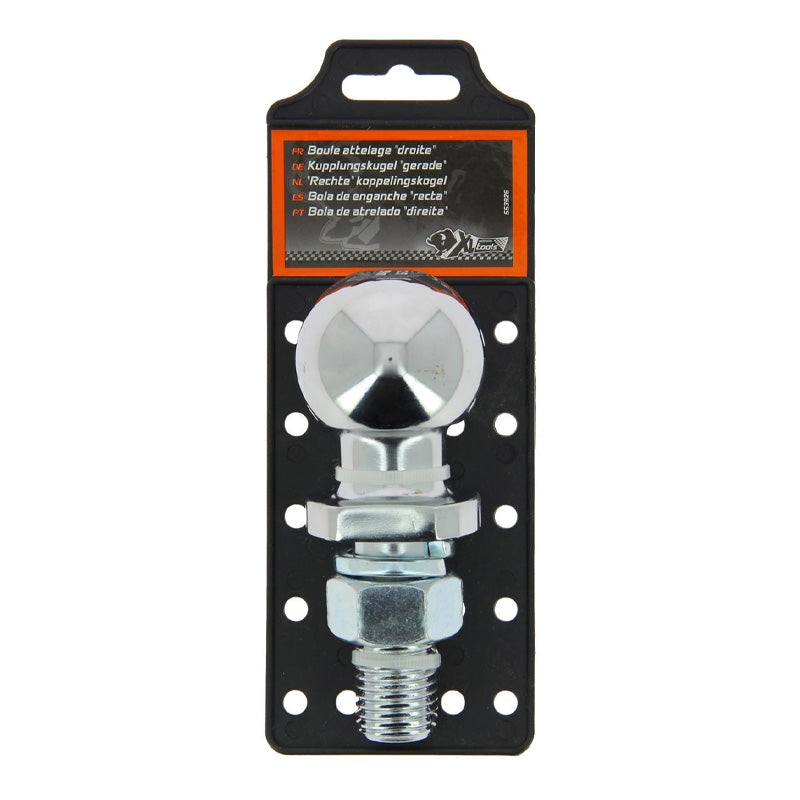 Boule attelage droite pour remorque diam 50mm