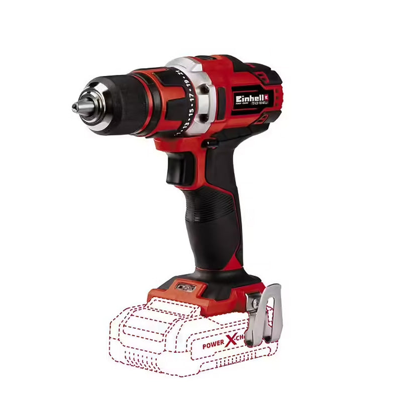 Perceuse Visseuse sans fil TE-CD 18/40 Li-Solo EINHELL Power X-Change (Li-ion, 18V, Couple 40 Nm, Eclairage LED) Livrée sans batterie ni chargeur
