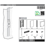Kit goulotte SCHNEIDER R9HKT18 18M - 2 parties - corps - capot - cloisons - capot ERDF Resi9