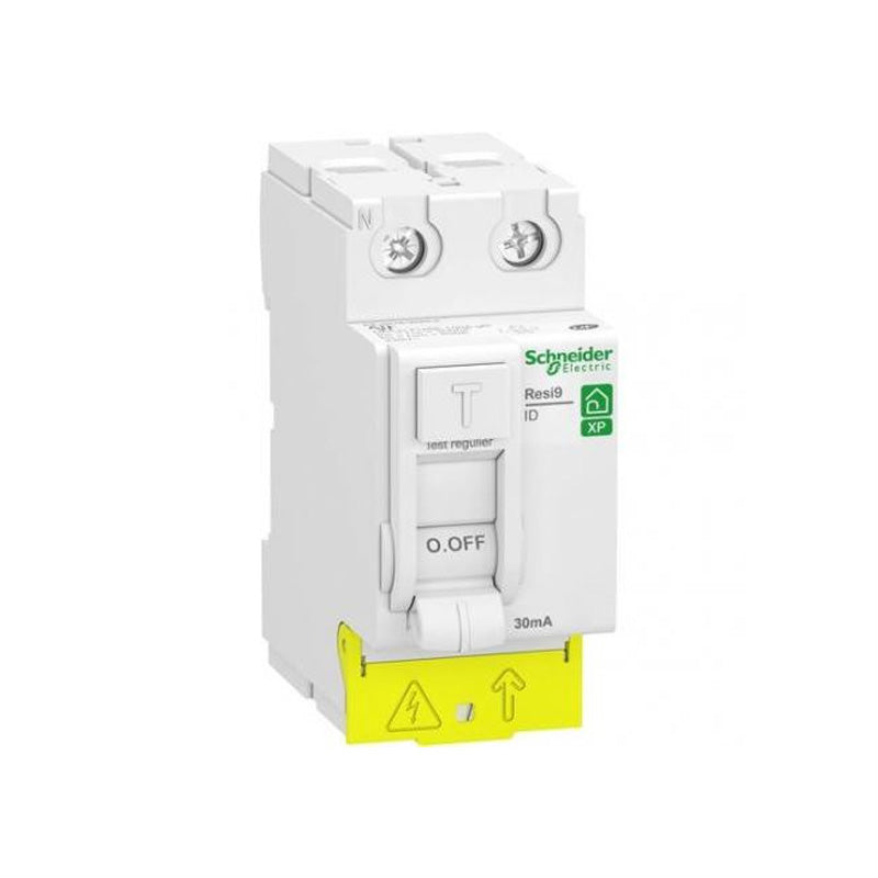 Interrupteur différentiel 63A type AC 30mA 1P+N peignable Resi9 XP SCHNEIDER R9PRC263
