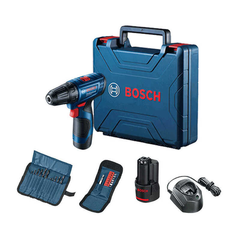 Visseuse sans fil BOSCH 12V + 2 batteries 2,0 Ah, chargeur et accessoires 06019G8002
