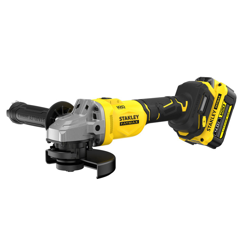 Meuleuse D'Angle 125 mm Brushless Lithium 18V - 1 Batterie 4 Ah En Kit Pro-Stack - SFMCG710M1T-QW STANLEY FATMAX