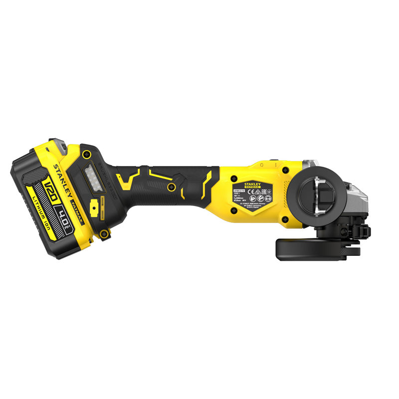 Meuleuse D'Angle 125 mm Brushless Lithium 18V - 1 Batterie 4 Ah En Kit Pro-Stack - SFMCG710M1T-QW STANLEY FATMAX