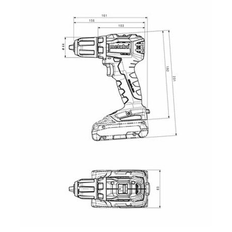 MET602326860 - Perceuse-visseuse 18V METABO
