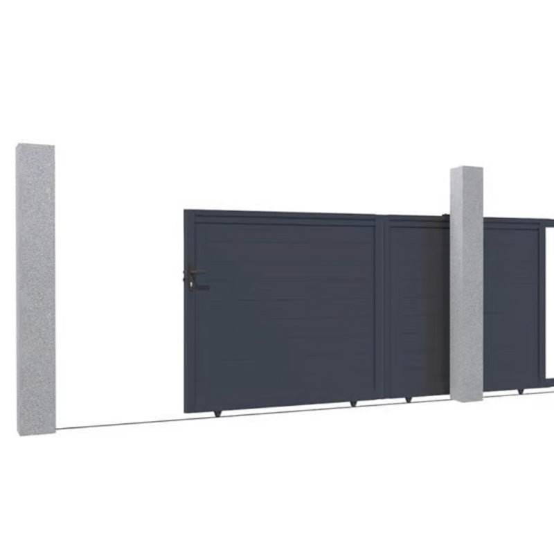 Portail aluminium coulissant Michigan 300x158cm