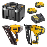 Pack 2 Cloueurs 18V DEWALT DCK264P2-QW : cloueur de charpente et cloueur de finition avec 2 batteries