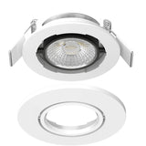 Pack 5 Spot LED SOLUM LIBRA S0050690D extra plat RT2012 RE2020 encastrable orientable dimmable 6W, IP65
