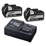 Pack Batteries HIKOKI UC18YSL3WGZ 2 x 5,0Ah Li-ion + Chargeur rapide 18V & 36V