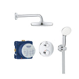 Pack de douche encastré GROHTHERM TEMPESTA GROHE 34727000 - tête Ø  21 cm + douchette 2 jets