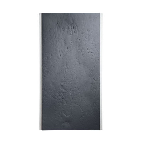 Panneau d'habillage mural MARMOX SLATEBOARD250/100-7015 - 250x100cmx10mm résine imitation ardoise couleur gris ardoise